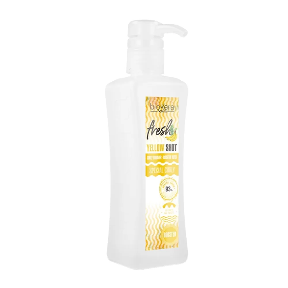 Salerm Cosmetics Biokera Natura Fresh Yellow Shot Curly Booster Gel Activador de Rizos 300ml - Imagen 1